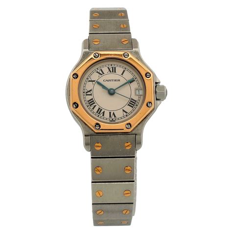 cartier santos octagon replica|cartier santos octagon ladies watch.